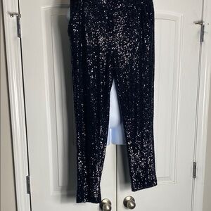 Cable & Gauge Black Sequin Pants